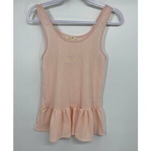 Olivia Rae Juniors Pink Ruffles Tank Top Sleeveless Blouse NEW Size Medium